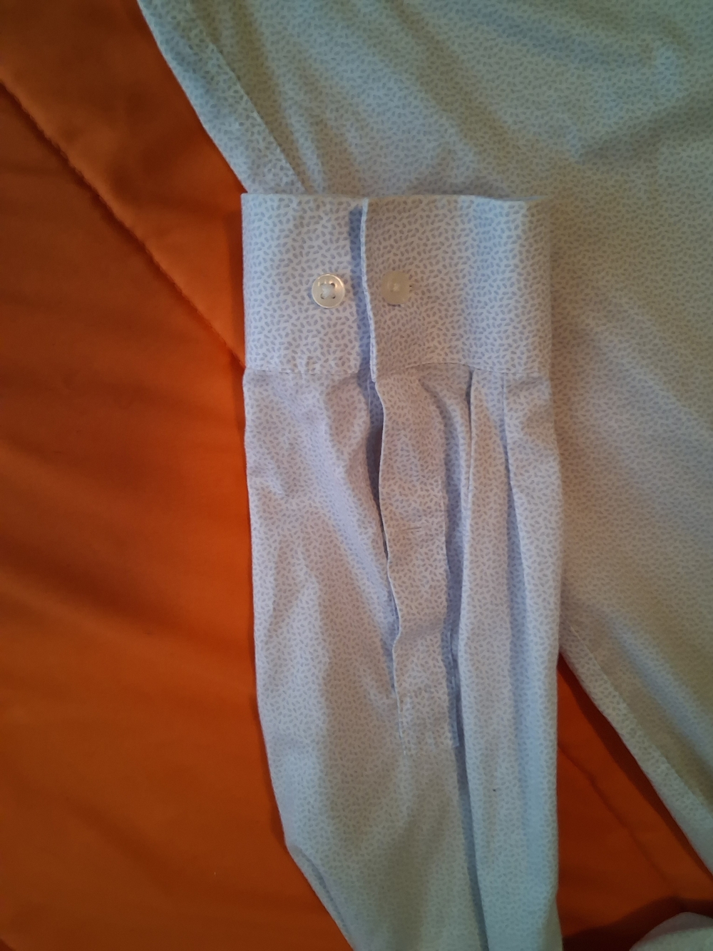 Michael Kors Men’s Dress Shirt Light Blue 18 36/37 Long Sleeve Work Business - Picture 5 of 6